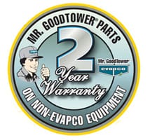 2-year warranty for cooling towers